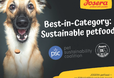 JOSERA awarded Best-in-Category sustainable pet food, by PSC