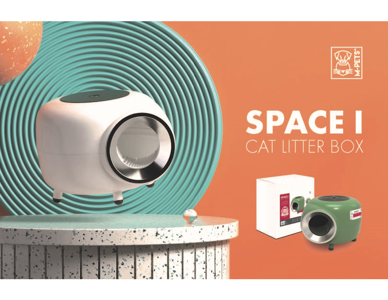 Space I Cat Litter Box