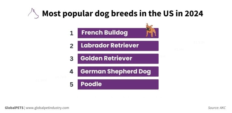These are the most popular dog breeds of 2024 in the US - GlobalPETS