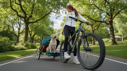Pet mobility trailer for bike