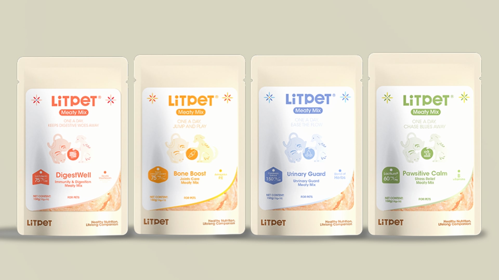 LitPet Meaty Mix Series: daily functional nutrition in a delicious paste strip