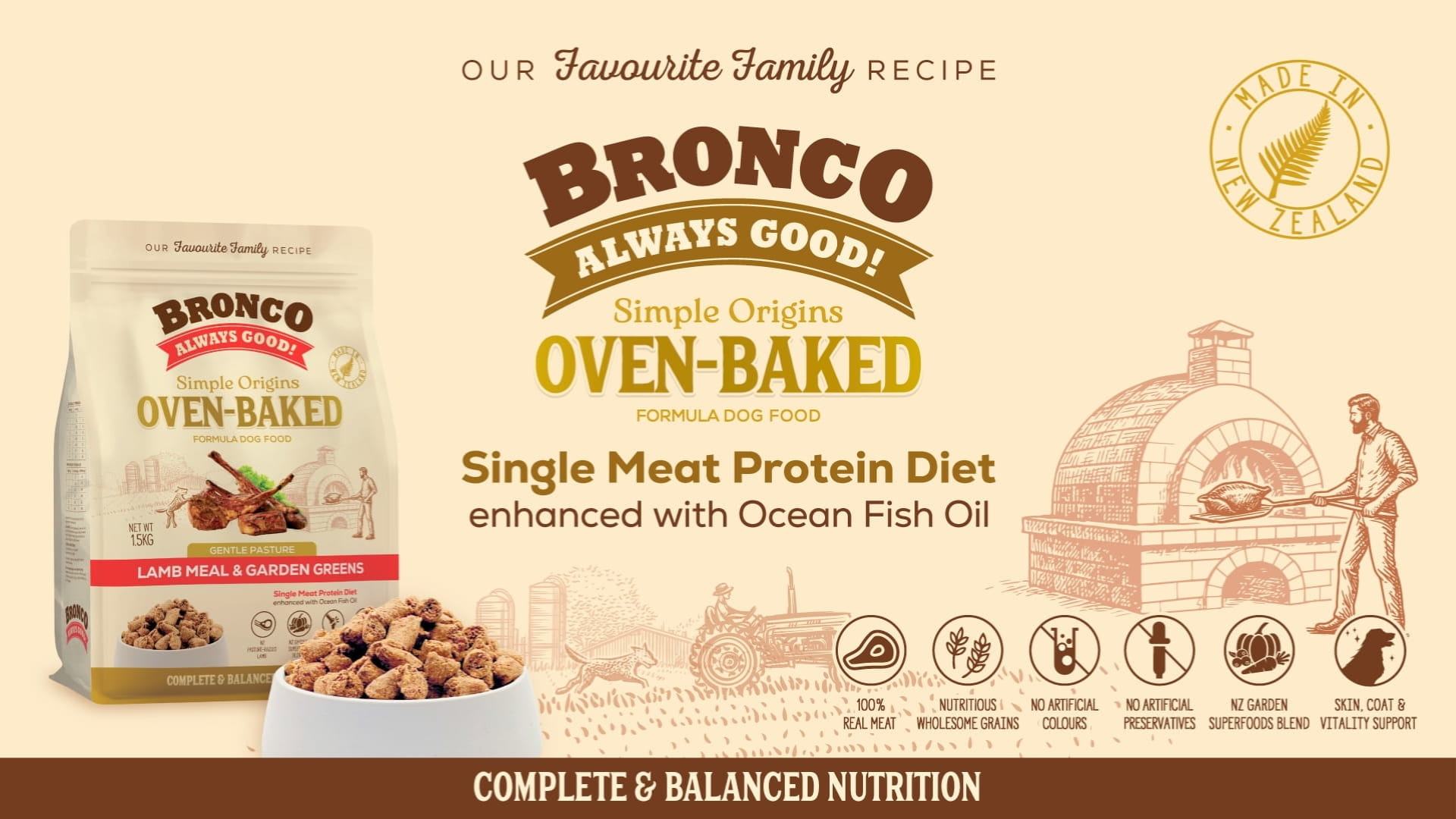 Fresh on the scene: Bronco launches oven-baked formulas